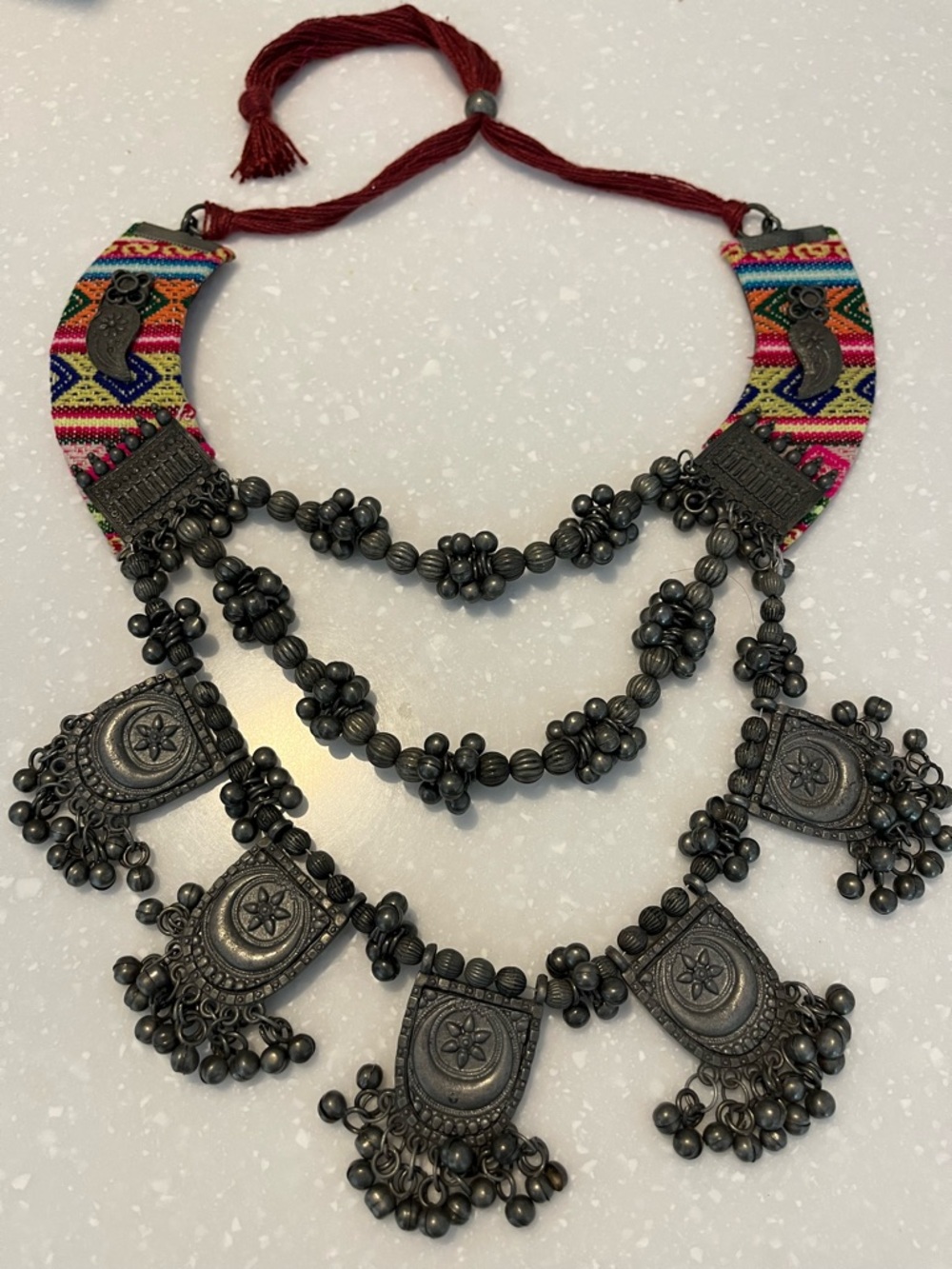 BOHEMIAN TRIBAL NOMAD NECKLACE - Picture 2 of 4